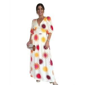 NEW DRESS TO sun maxi length dress in multi color